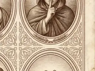 taceō, numbered 12 on an engraved plate