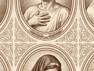 rīdeō, numbered 3 on an engraved plate