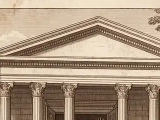 templum, numbered 1 on an engraved plate