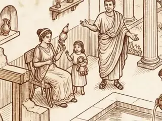 fīlia, numbered 18 on an engraved plate