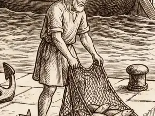 piscātor, numbered 15 on an engraved plate