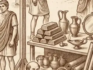 metallum, numbered 9 on an engraved plate