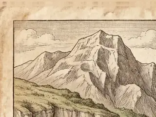 mōns, numbered 1 on an engraved plate
