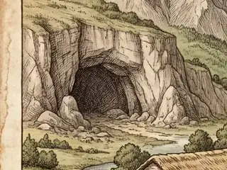 spēlunca, numbered 5 on an engraved plate
