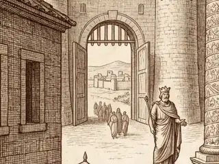oppidum, numbered 7 on an engraved plate