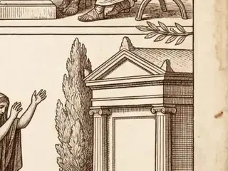 sepulcrum, numbered 18 on an engraved plate