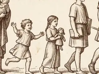 puella, numbered 3 on an engraved plate